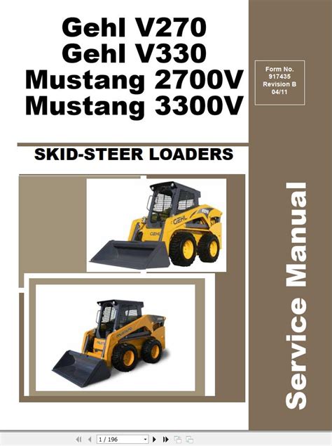 gehl v330 skid steer specs|gehl v330 owners manual.